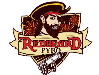 Redbeard Pyro logo design by Suvendu