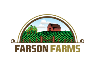 Farson Farms logo design by Panara