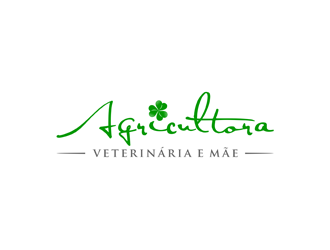 Agricultora, Veterinária e Mãe logo design by alby