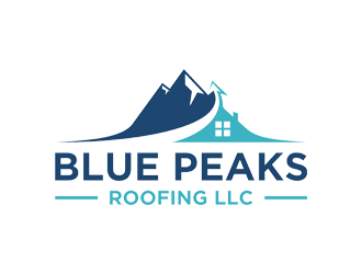 Blue Peaks Roofing LLC logo design by Rizqy
