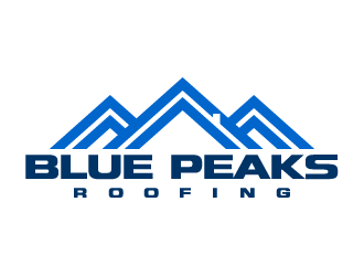 Blue Peaks Roofing LLC logo design by Coolwanz