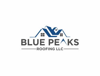Blue Peaks Roofing LLC logo design by luckyprasetyo