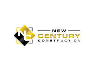 New Century Construction logo design by ubai popi
