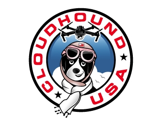 Cloudhound UAS logo design by Suvendu