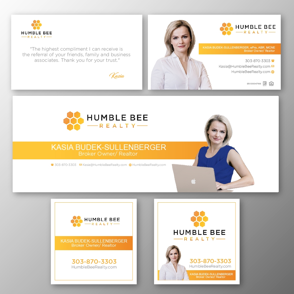 Humble Bee Realty logo design by jhon01