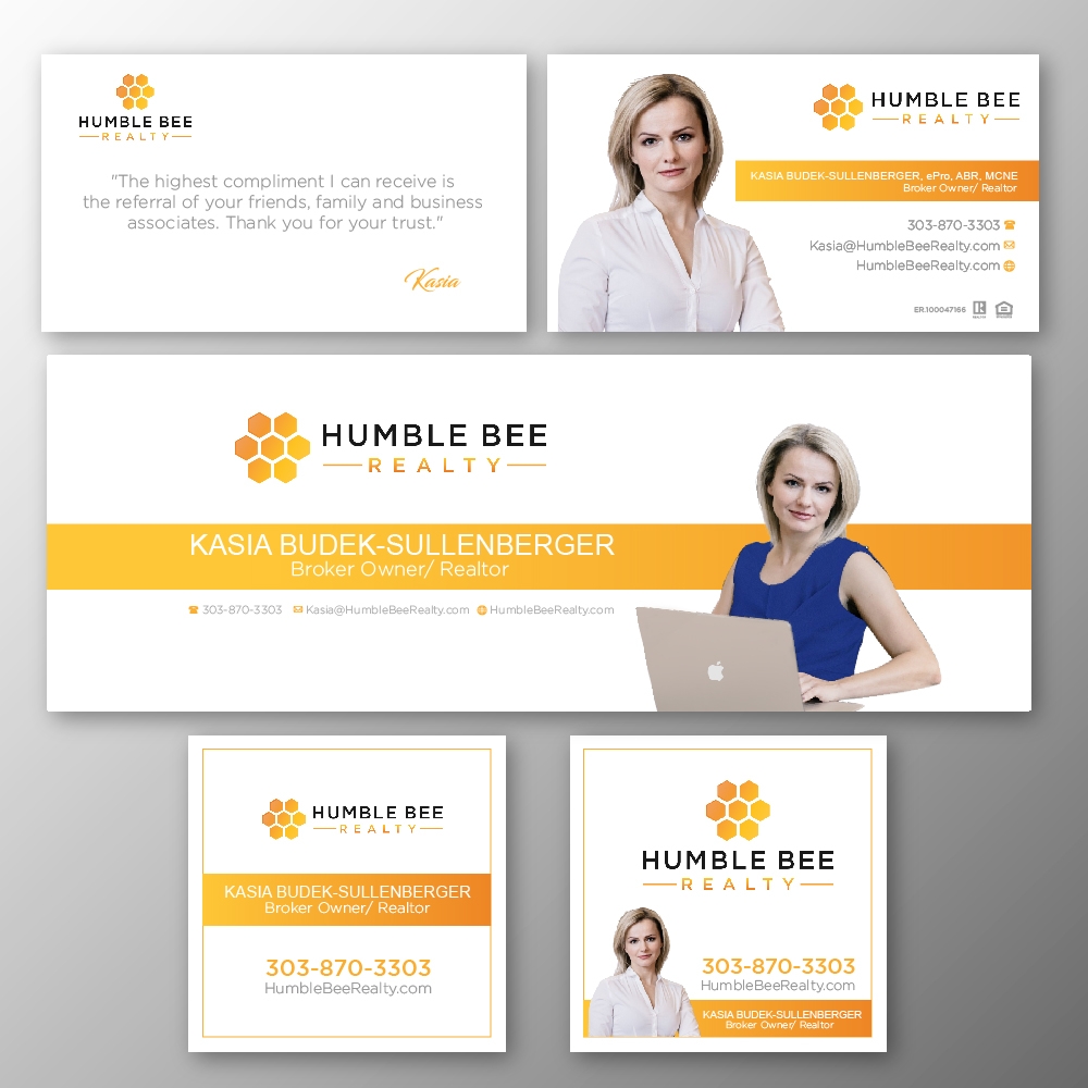 Humble Bee Realty logo design by jhon01