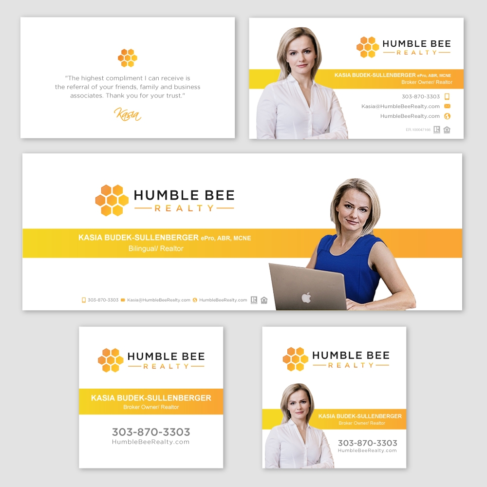 Humble Bee Realty logo design by labo