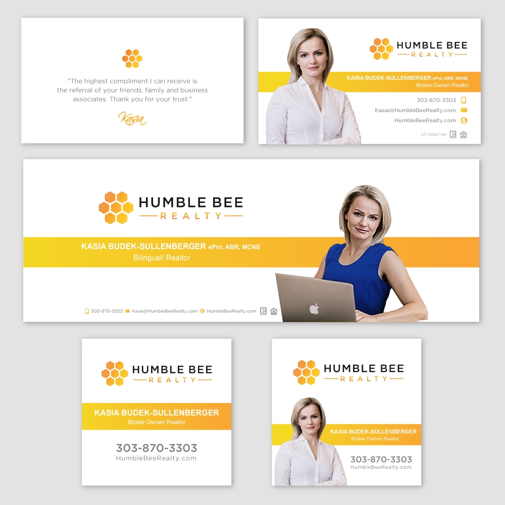 Humble Bee Realty logo design by labo