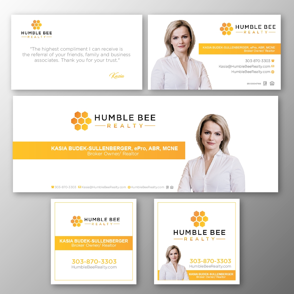 Humble Bee Realty logo design by jhon01