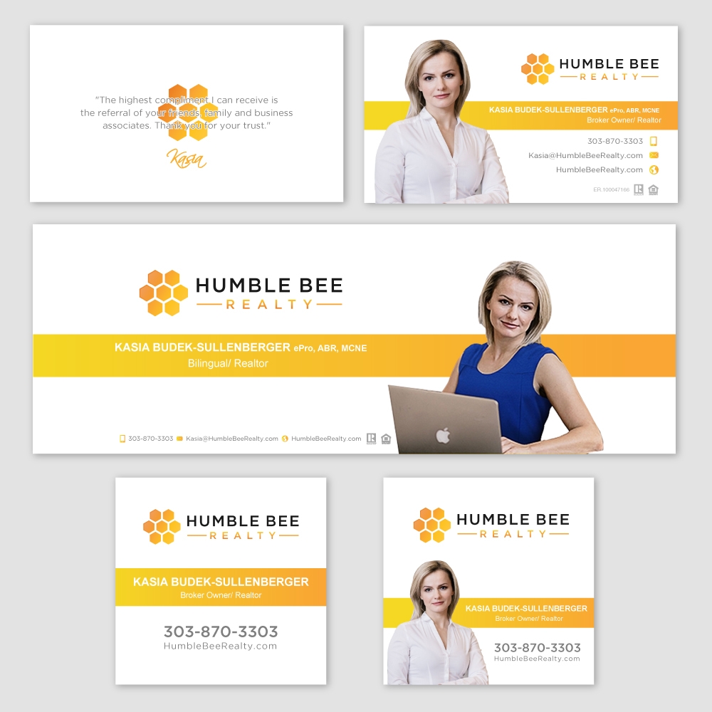 Humble Bee Realty logo design by labo
