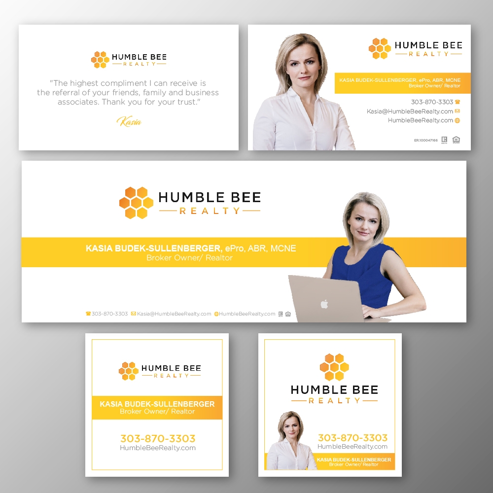 Humble Bee Realty logo design by jhon01
