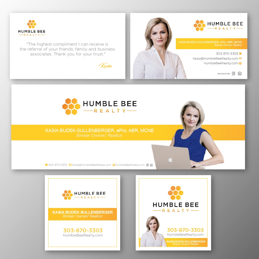 Humble Bee Realty logo design by jhon01