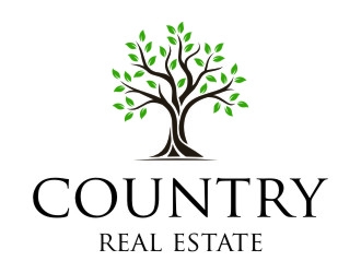 Country Real Estate  logo design by jetzu