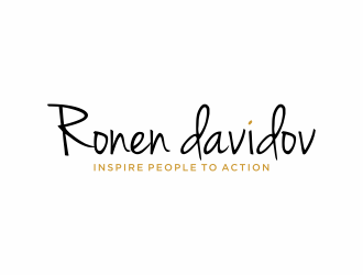 Ronen davidov - Inspire people to action logo design by Lafayate