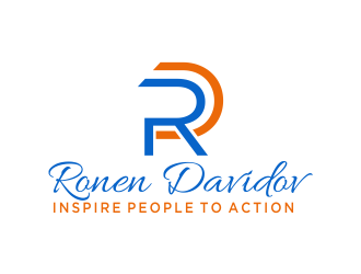 Ronen davidov - Inspire people to action logo design by oke2angconcept