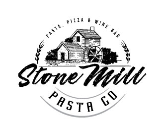 Stone Mill Pasta Co.  logo design by Conception