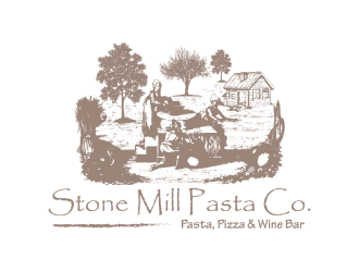 Stone Mill Pasta Co.  logo design by nona