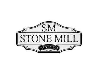 Stone Mill Pasta Co.  logo design by giphone