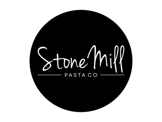 Stone Mill Pasta Co.  logo design by ubai popi