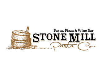 Stone Mill Pasta Co.  logo design by Panara