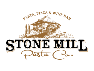 Stone Mill Pasta Co.  logo design by Panara