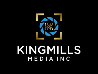KingMills Media inc logo design by oke2angconcept