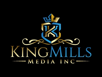 KingMills Media inc logo design by jaize