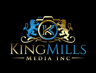 KingMills Media inc logo design by jaize