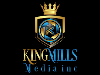 KingMills Media inc logo design by Kruger