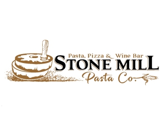 Stone Mill Pasta Co.  logo design by Suvendu