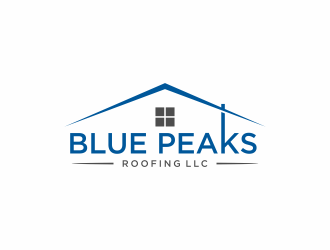 Blue Peaks Roofing LLC logo design by Franky.