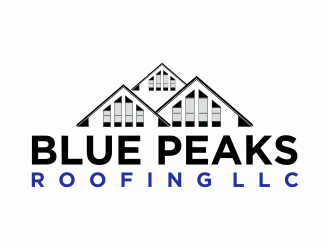 Blue Peaks Roofing LLC logo design by Mahrein
