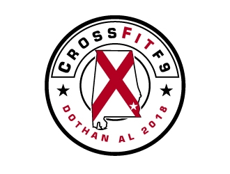 CrossFit F9 logo design by shravya