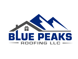 Blue Peaks Roofing LLC logo design by THOR_