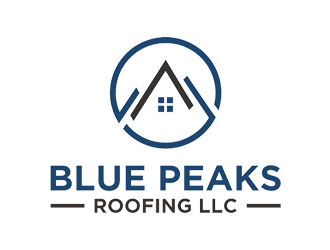 Blue Peaks Roofing LLC logo design by Rizqy