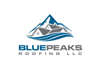 Blue Peaks Roofing LLC logo design by PRN123