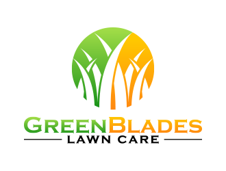 Green Blades Lawn Care logo design by lexipej