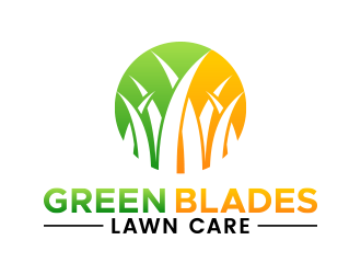Green Blades Lawn Care logo design by lexipej