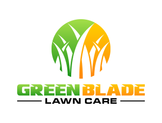 Green Blades Lawn Care logo design by lexipej