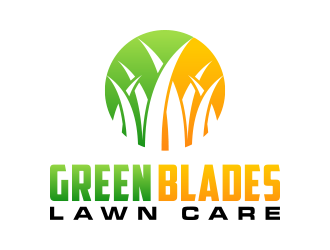 Green Blades Lawn Care logo design by lexipej