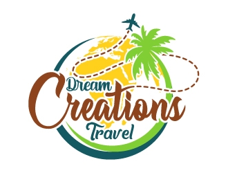Dream Creations Travel logo design by usashi