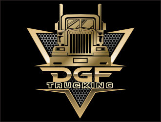 DGF Trucking logo design by bosbejo