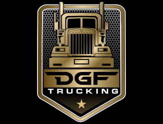 DGF Trucking logo design by bosbejo