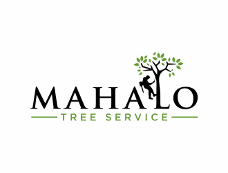 mahalo tree service logo design by hidro