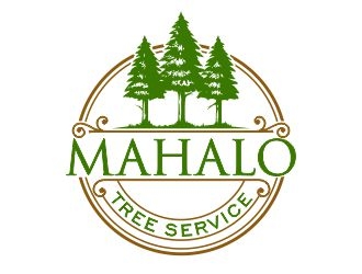 mahalo tree service logo design by b3no