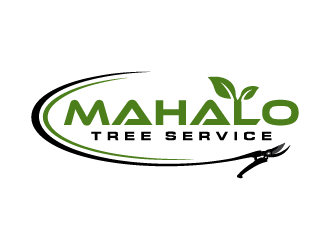 mahalo tree service logo design by Andri