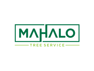 mahalo tree service logo design by Barkah