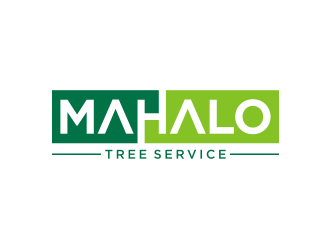 mahalo tree service logo design by Barkah