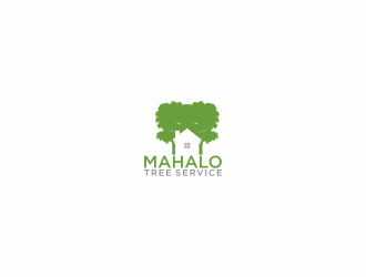 mahalo tree service logo design by Garmos