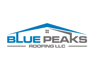Blue Peaks Roofing LLC logo design by rief